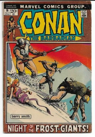 Conan The Barbarian 16 (1st Print)