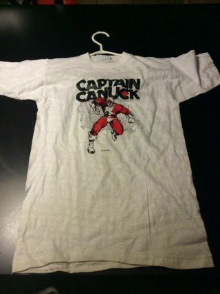 Captain Canuck T - Shirt - Size Medium - 1980 
