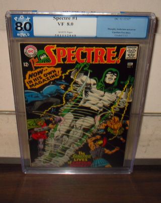 1967 Dc " Spectre " 1 Pgx Graded 8.  0/vf White Pages