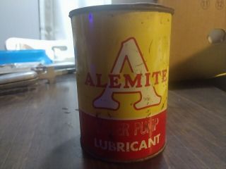 Vintage Advertising 1 Lb Alemite Automotive Water Pump Grease Can