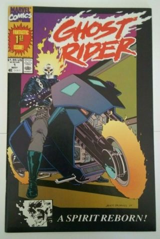 Ghost Rider (vol.  2) 1 (1990) - Rare Second Print - Copper Age - 1st Deathwatch