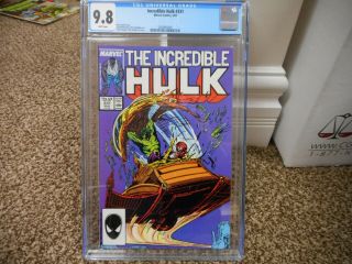 Incredible Hulk 331 Cgc 9.  8 Marvel 1987 Todd Mcfarlane Cover Art White Pgs