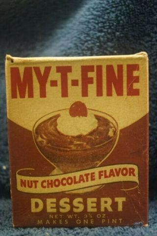 Box Of Vintage (1950) My - T - Fine Nut Chocolate Desert Pudding - 702
