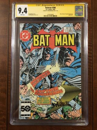 Batman 388 Cgc 9.  4 Ss Signed Tom Mandrake Captain Boomerang Mirror Master 1985
