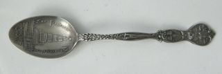 Sterling Silver Souvenir Spoon 1915 P.  P.  I.  E.  Tower Of Jewels San Francisco Expo