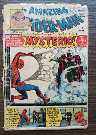 Spider - Man 13 First Appearance Of Mysterio Spiderman Far From Home Key