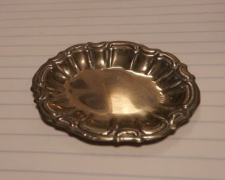 Very Small Silver Plate Tray Or Ashtray