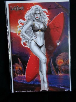 Lady Death Pin Ups 1 - - - Naughty Hell Beach Edition,  And Nm