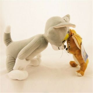 Animal Cartoon Tom and Jerry Plush Doll Stuffed Toy Cute Cat&Mouse Kids Soft Toy 2