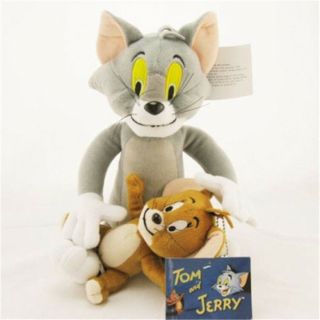 Animal Cartoon Tom and Jerry Plush Doll Stuffed Toy Cute Cat&Mouse Kids Soft Toy 5