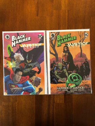 Black Hammer Justice League 1 Ward Sdcc 2019 Retailer Variant Cover Set Of 2