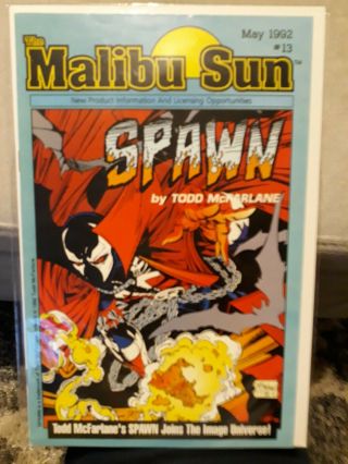 Malibu Sun 13 (first Appearance Of Spawn,  Todd Mcfarlane Art) May 1992 Listing A