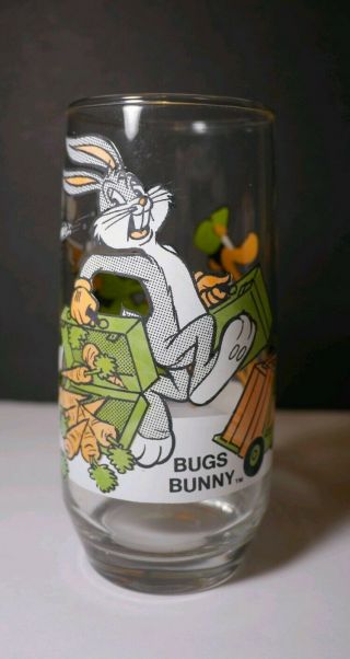 1979 Bugs Bunny Looney Tunes Cartoon Character Glass,  Pepsi Collector Series