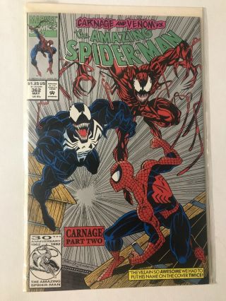 Spiderman 362 2nd Print Marvel Comic Rare 2nd Full Appearance Carnage