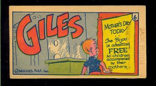 Shmoo Candy Comics 6 (giles) Rare Not In Guide Mini - Comic Giveaway 1950’s Fn