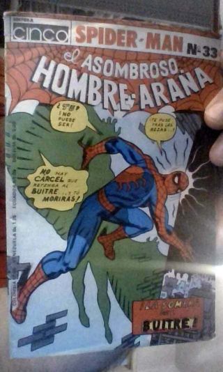 Spiderman 1980s Spanish Comic El Asombroso Hombre Arana
