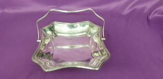 An Antique Silver Plated Fruit Dish On Clawed Legs By R.  Martin & E.  Hall & Co.