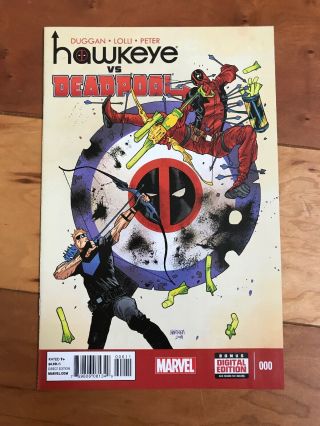 Hawkeye Vs Deadpool 0 - 1st Print - Spider - Gwen Lady Thor Cameo - Marvel Comics