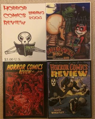 Rare Fanzine Pre - Code Horror Comics Review.  1 2 3 4.  Harvey Horror Full Set