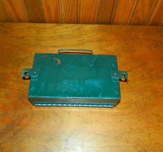 Vintage Consumers Power Company Metal First Aid Box