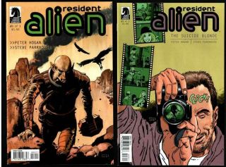 Resident Alien No.  0 - 3 & The Suicide Blonde No.  1 - 3 Dark Horse Comics 2012 - 