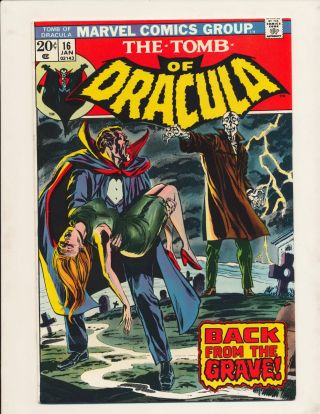 Tomb Of Dracula (1972 Series) 21 In Very Fine.  Marvel Comics [ Im]