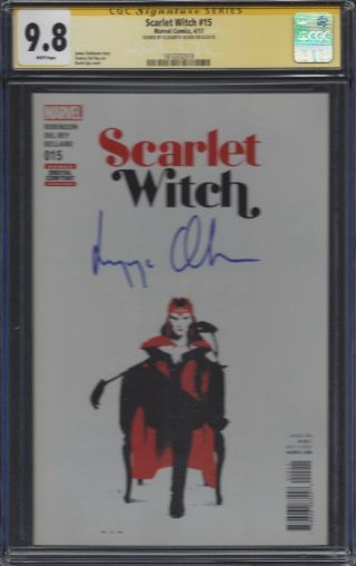 Scarlet Witch 15_cgc 9.  8 Ss_signed By Elizabeth Olsen