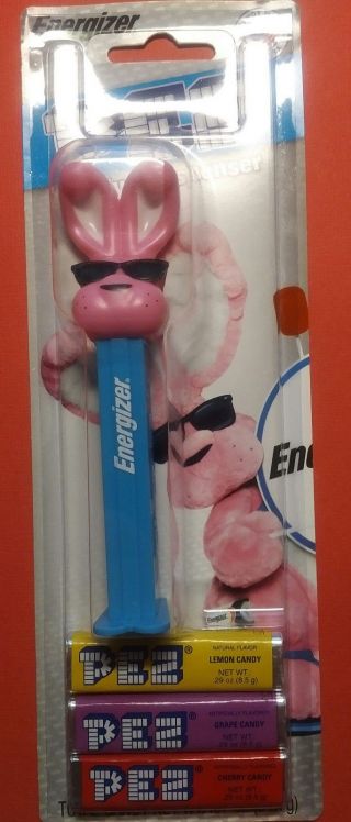 Collectible Energizer Bunny Pez Dispenser Limited Kroger Store Promo On Card