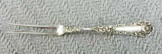 4.  75 Inch Wm Rogers Silver Plate 2 Prong Seafood Cocktail Lemon Pickle Fork