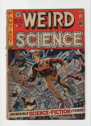 Weird Science 12 Vintage Ec Comic Horror Scifi Wally Wood Art Golden Age 10c