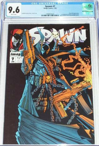 Spawn 7 Cgc Graded 9.  6 (jan 1993) Overt - Kill.  1st Published Art By Andy Queen