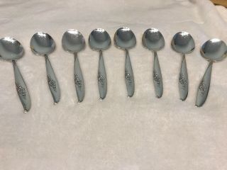 Vintage Oneida Nobility Plate Magic Moment Soup Spoons 1958