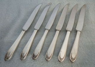 Rogers International Silver Silverplate Lovelace 1936 Dinner Knife Knives - 6 5