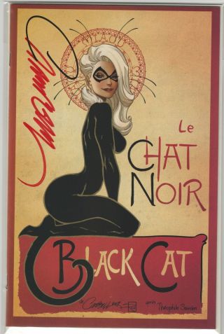 Black Cat 1 Campbell Signed Exclusive | Cover D: Le Chat Noir,  Limited To 1,  500
