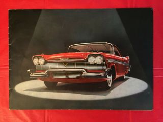 1958 Plymouth " Savoy Belvedere Fury Wagons " Car Dealer Sales Brochure