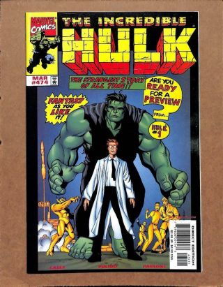 Incredible Hulk 474 - Near 9.  8 Nm - Last Issue Abomination Marvel Comics