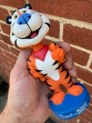 Vintage Kellogg’s Tony The Tiger Frosted Flakes Breakfast Cereal Bobble Head