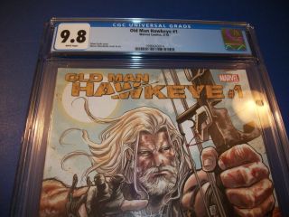 Old Man Hawkeye 1 Logan Key CGC 9.  8 NM/M Wolverine Avengers X - men Marvel 3