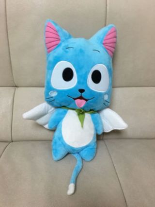 Hot Anime Fairy Tail Blue Cat Cute Happy Cartoon Doll Plush Soft Toys Gift 12