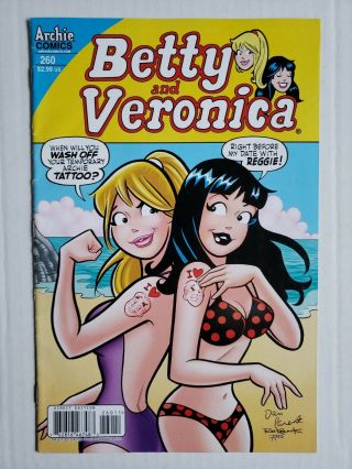 Betty And Veronica 260 Bikini Tattoo Cover Dan Parent Archie Vg