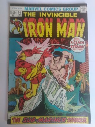 The Invincible Iron Man 54 First Moondragon Appearance 1973