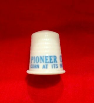 Vintage Pioneer Corn Company Sewing Thimble Corn At Its Best Tipton Indiana Rare