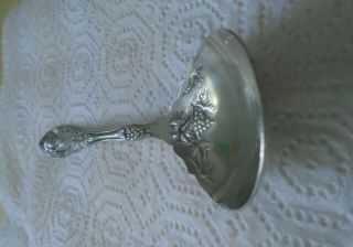 1881 Rogers A1 Large Silver Plated Serving Spoon - Grape Pattern.  VTG 1904. 3