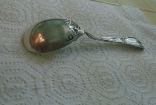 1881 Rogers A1 Large Silver Plated Serving Spoon - Grape Pattern.  VTG 1904. 5