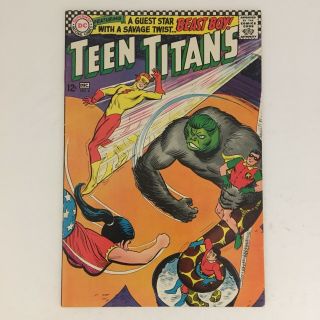 Teen Titans 6 Dc Comics 1966 Beast Boy Doom Patrol Batman Robin Vg/f