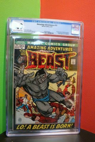 Adventures 11 Marvel Comics 1972 The Beast X - Men Cgc 8.  0