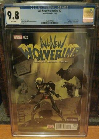 All Wolverine 2 Cgc 9.  8 1st Appearance Of Gabby Marvel 2016