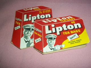 Vintage Lipton Tea Bags Sewing Needle Kit W.  Germany