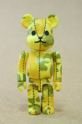 Be@rbrick Bearbrick A Bathing Ape Yellow 100 Figure 3 " Medicom Japan