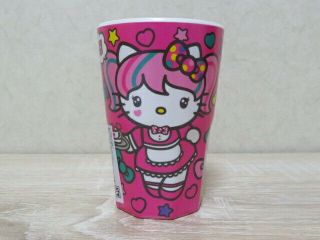 2014 Sanrio Hello Kitty Japanimation Comic Pink Twin Tail Melamine Cup Pen Stand